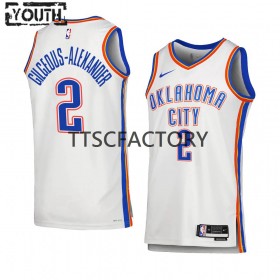 Dres Oklahoma City Thunder Shai Gilgeous-Alexander 2 Nike 2022-23 Association Edition Bijela Swingman - Dječji
